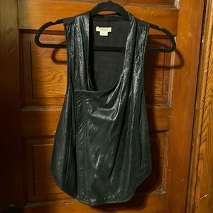 Helmut Lang black leather vest